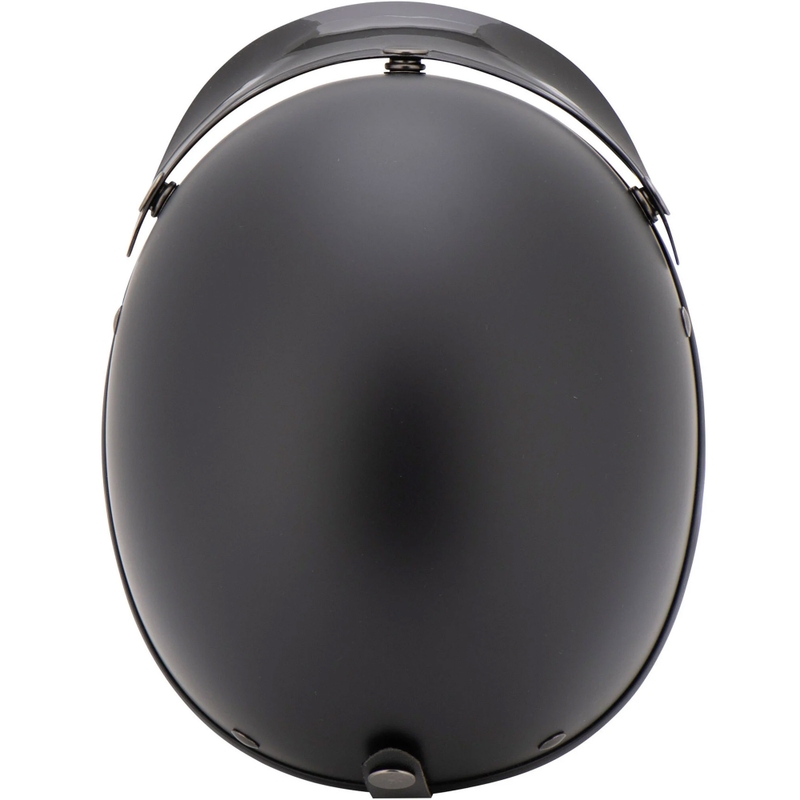 Casco de motocicleta Louis Braincap negro