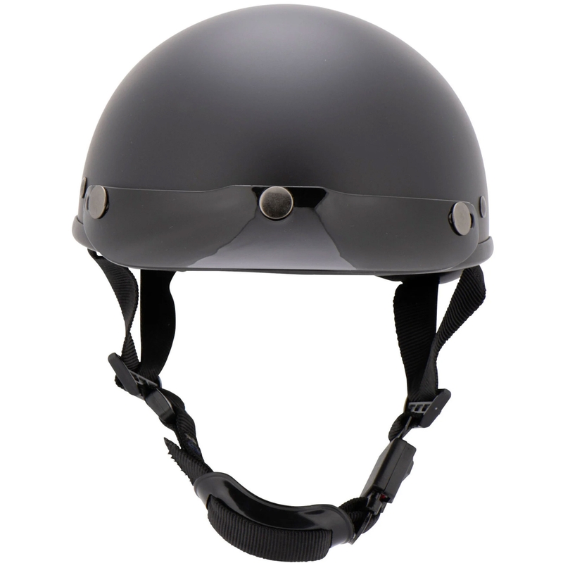 Casco de motocicleta Louis Braincap negro