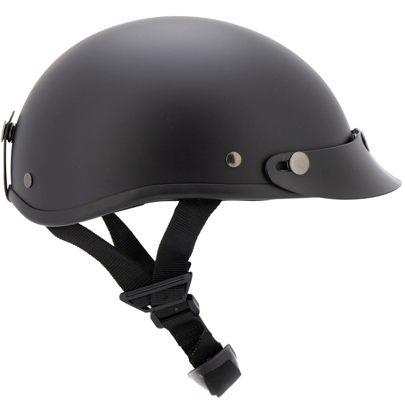 Casco de motocicleta Louis Braincap negro