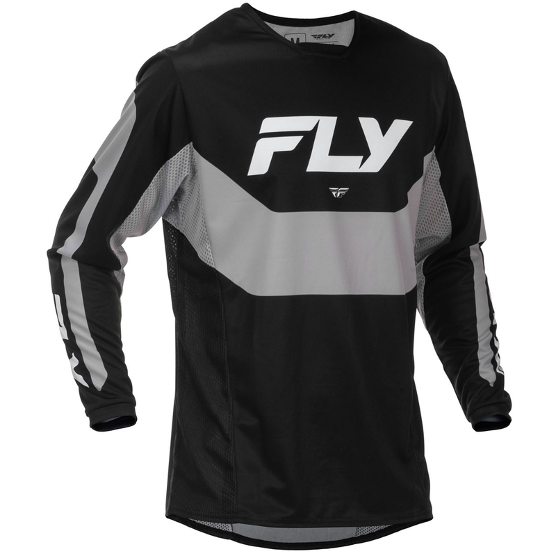 Camiseta de motocross FLY Racing Kinetic USA negro-gris