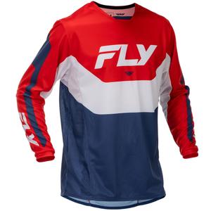 Camiseta de motocross FLY Racing Kinetic USA rojo-blanco-azul