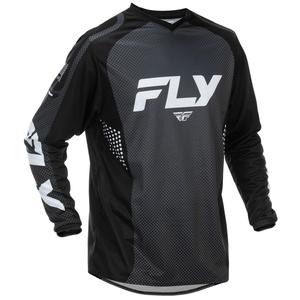 Camiseta de motocross FLY Racing F-16 en blanco y negro