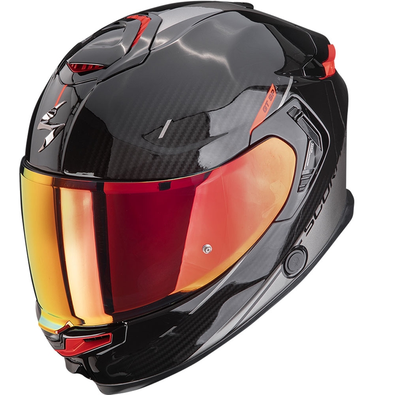 Casco integral de moto Scorpion EXO-GT SP Air Asphalt negro-plata