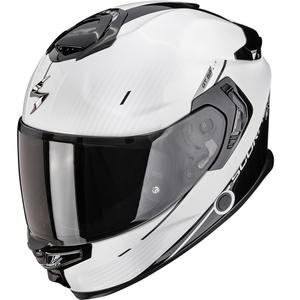 Casco integral de motocicleta Scorpion EXO-GT SP Air Asphalt blanco perla-negro