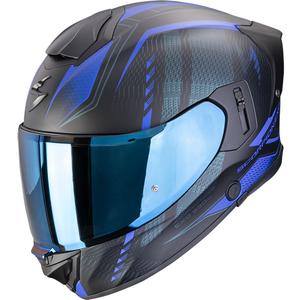 Casco integral de moto Scorpion EXO-530 Air Theras negro mate-azul