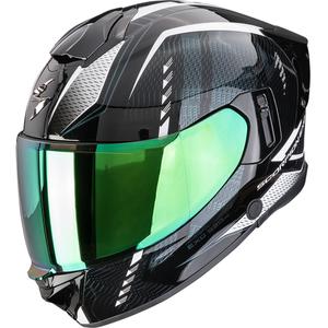 Casco integral de moto Scorpion EXO-530 Air Theras negro-perla-blanco