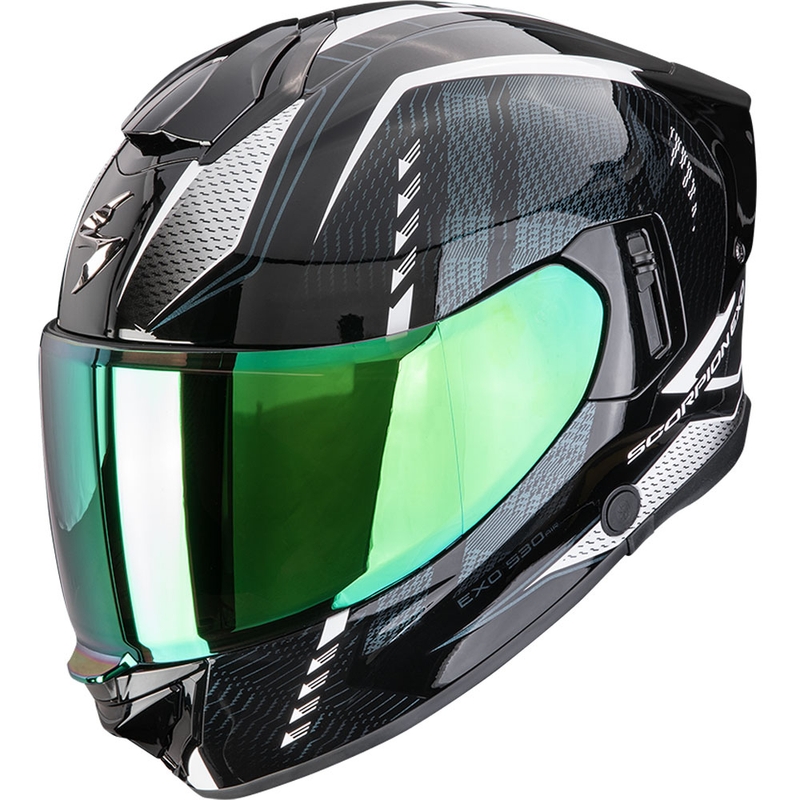 Casco integral de moto Scorpion EXO-530 Air Theras negro-perla-blanco