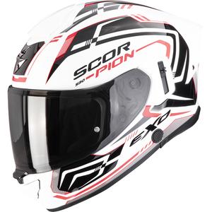 Casco integral de moto Scorpion EXO-530 Air Slope blanco-negro-rojo