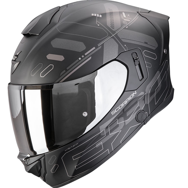 Casco integral de moto Scorpion EXO-530 Air Fond negro-plata