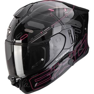 Casco integral de moto Scorpion EXO-530 Air Fond negro-rosa