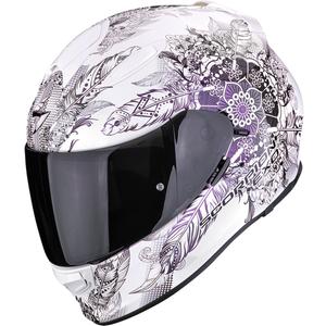Casco integral de moto Scorpion EXO-491 Dream color blanco camaleón
