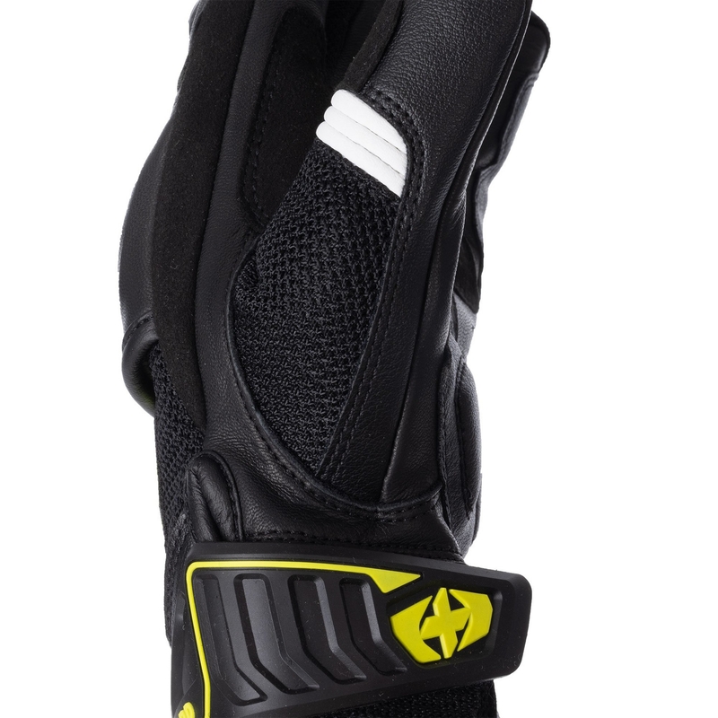 Guantes de moto Oxford RP-4S 3.0 negro-blanco-amarillo