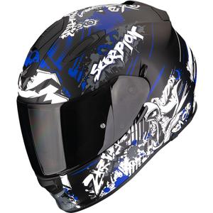 Casco integral de moto Scorpion EXO-491 Spector negro mate-azul