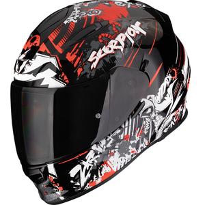 Casco integral de moto Scorpion EXO-491 Spector negro-rojo