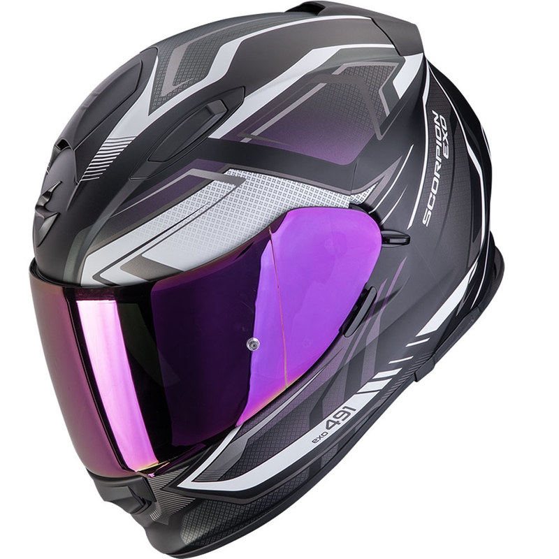 Casco integral de motocicleta Scorpion EXO-491 Zumo color negro mate camaleón