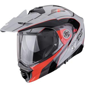 Casco de moto enduro Scorpion ADX-2 Kamps gris-rojo