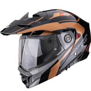 Casco de moto enduro Scorpion ADX-2 Kamps negro-cobre