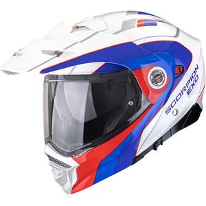 Casco de moto enduro Scorpion ADX-2 Kamps blanco-rojo-azul