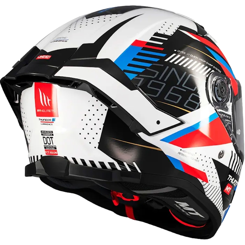 Casco integral de moto MT Thunder 4 SV Luminence azul