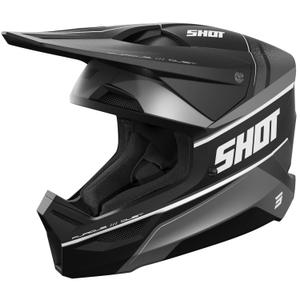 Casco de motocross Shot Furious Dust negro mate