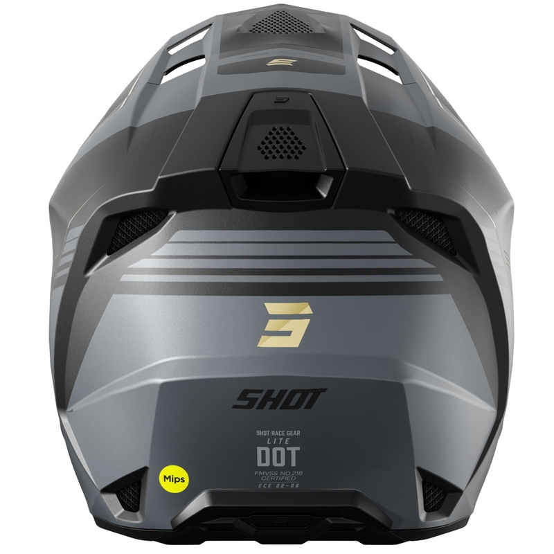 Casco de motocross Shot Lite S10 negro mate-gris