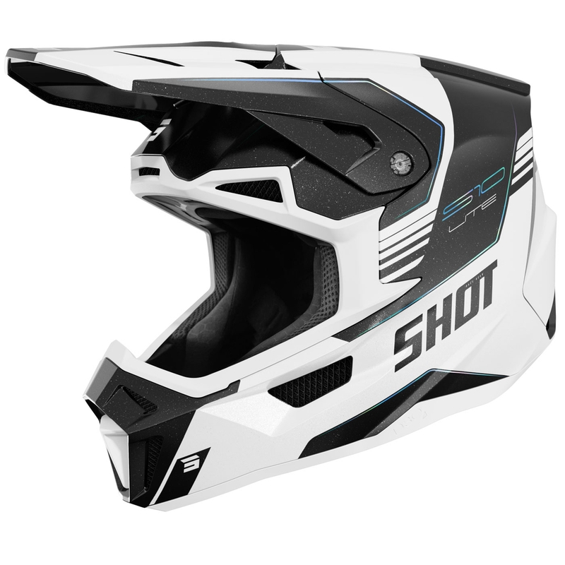 Casco de motocross Shot Lite S10 holográfico perlado