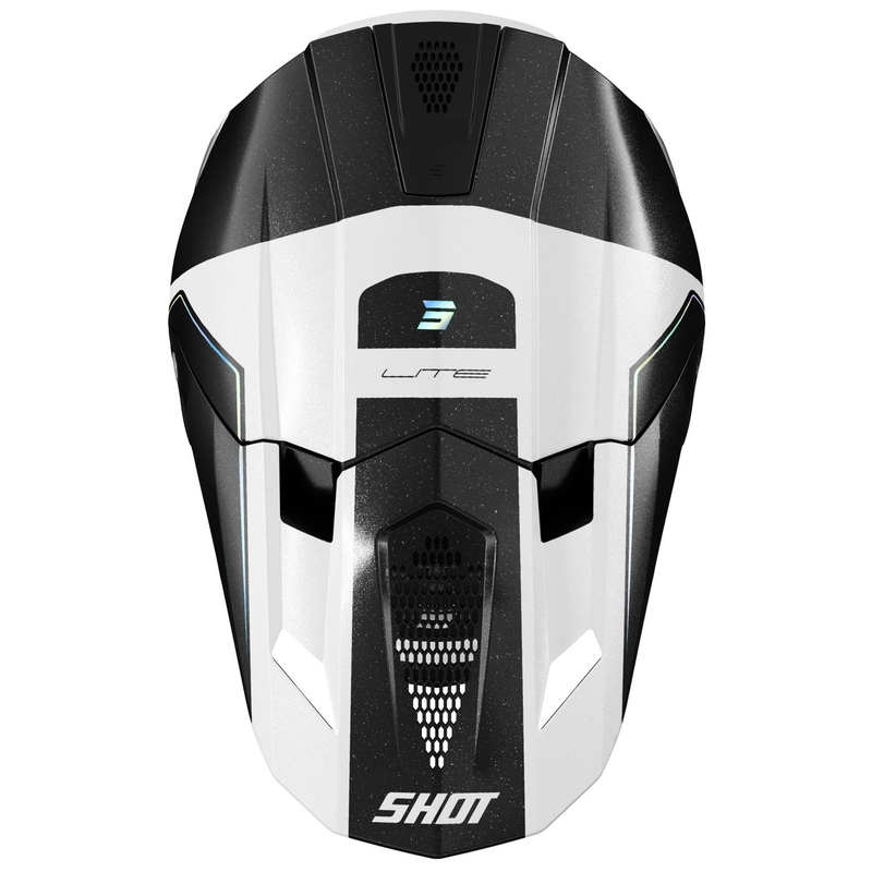 Casco de motocross Shot Lite S10 holográfico perlado