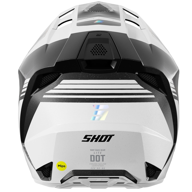 Casco de motocross Shot Lite S10 holográfico perlado