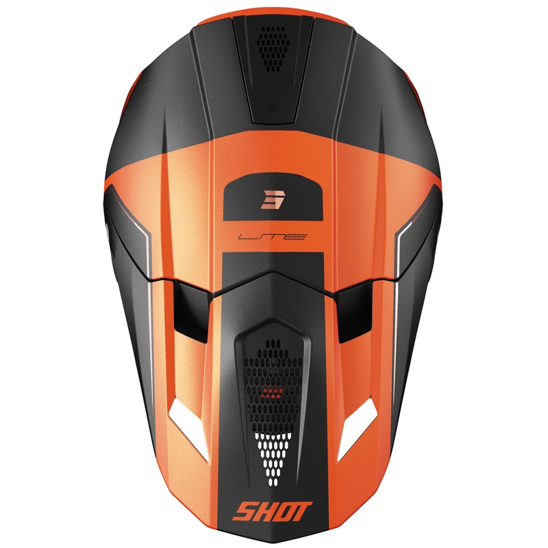 Casco de motocross Shot Lite S10 naranja mate