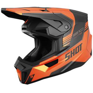 Casco de motocross Shot Lite S10 naranja mate