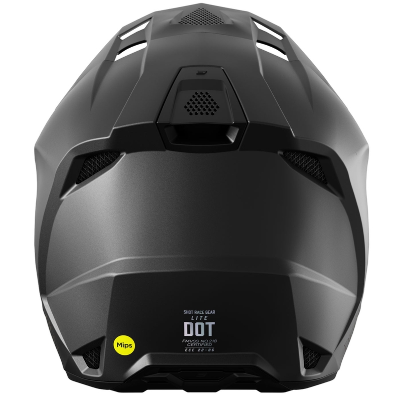 Casco de motocross Shot Lite Solid negro mate