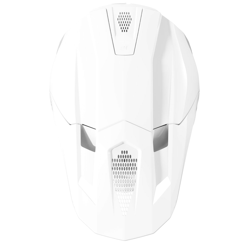 Casco de motocross Shot Lite Solid blanco brillante
