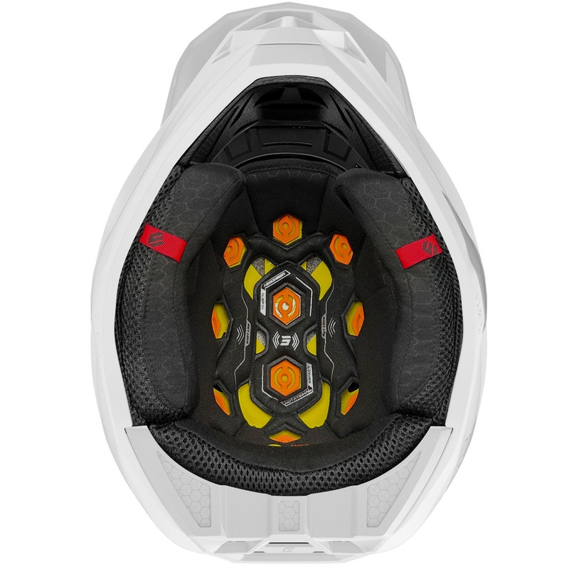 Casco de motocross Shot Lite Solid blanco brillante