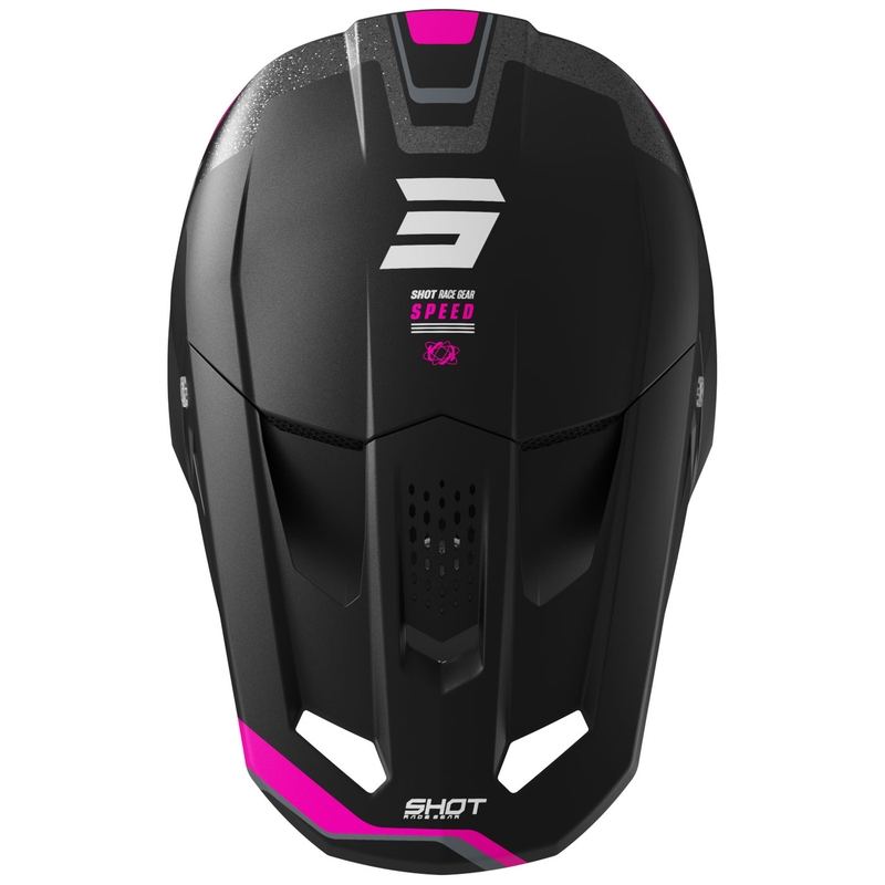 Casco de motocross Shot Speed Atomic rosa mate