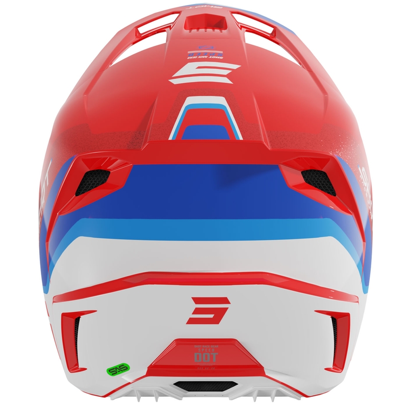 Casco de motocross Shot Speed Atomic Pearl Red