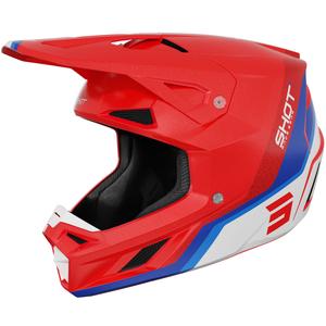Casco de motocross Shot Speed Atomic Pearl Red