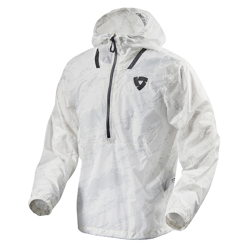 Chaqueta de lluvia para moto Revit Rain Smock Barrier Blanco
