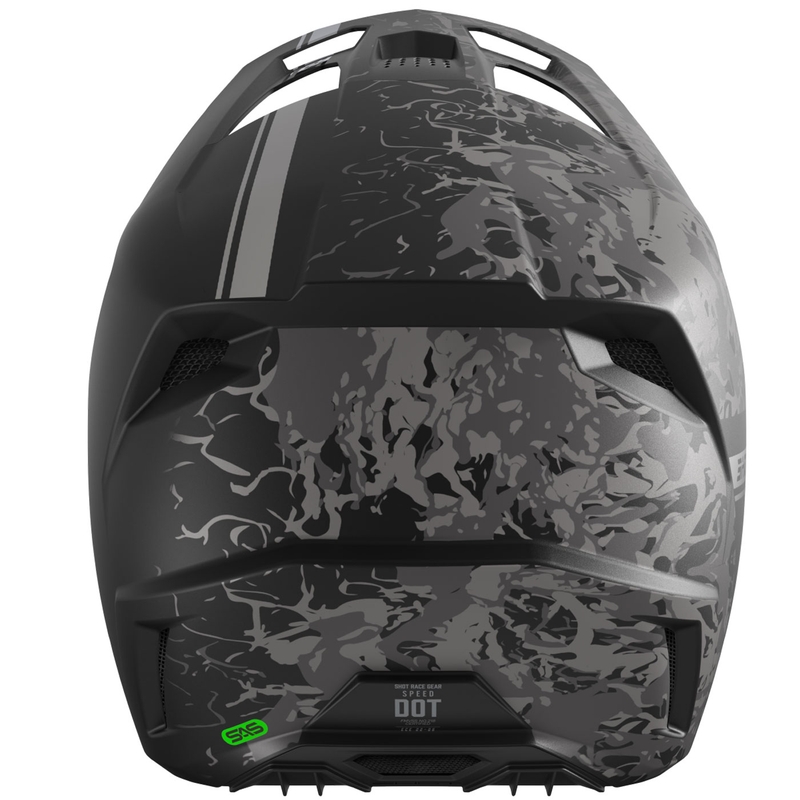 Casco de motocross Shot Speed Battle negro mate