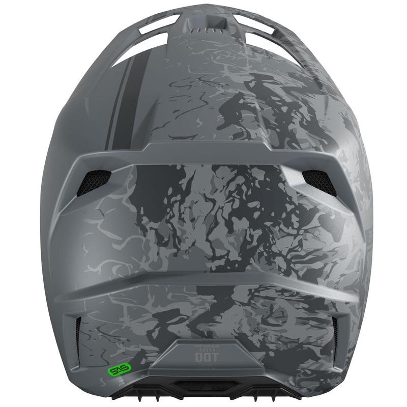 Casco de motocross Shot Speed Battle gris mate