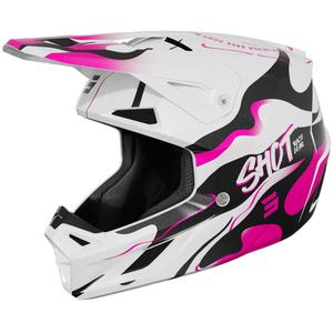 Casco de motocross Shot Speed Beast rosa perla