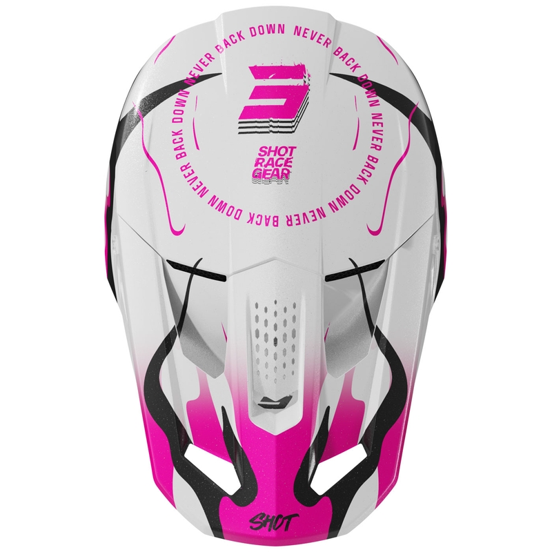 Casco de motocross Shot Speed Beast rosa perla