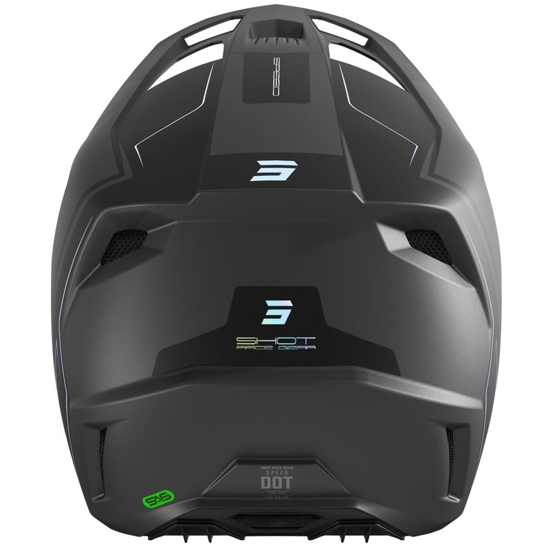 Casco de motocross Shot Speed Fury gris mate