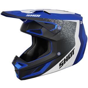 Casco de motocross Shot Speed Hybrid azul mate