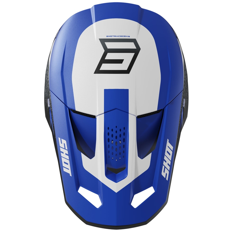 Casco de motocross Shot Speed Hybrid azul mate