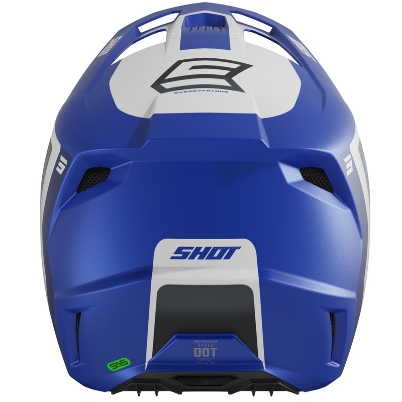 Casco de motocross Shot Speed Hybrid azul mate