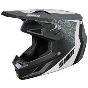 Casco de motocross Shot Speed Hybrid gris mate
