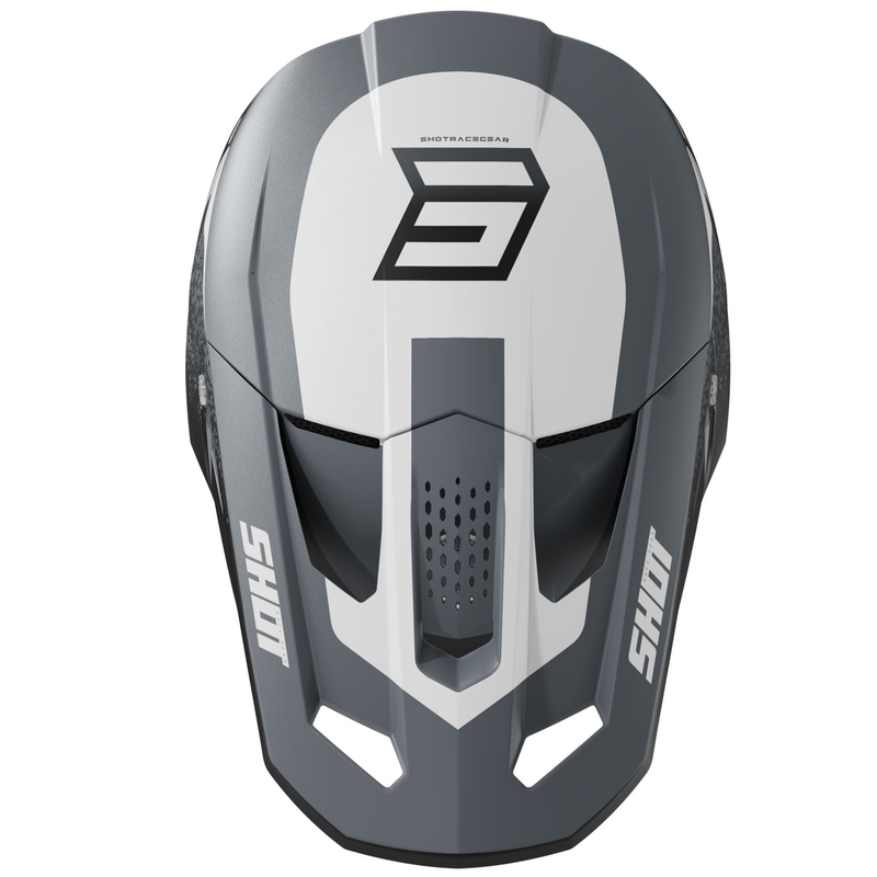 Casco de motocross Shot Speed Hybrid gris mate