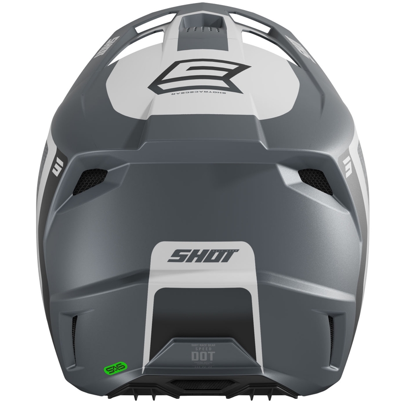 Casco de motocross Shot Speed Hybrid gris mate