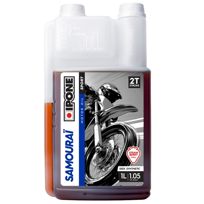 Aceite de motor sintético Ipone Samourai Racing 2T 1 l fresa