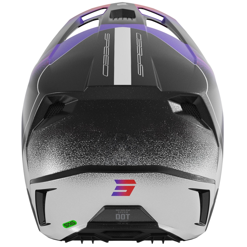 Casco de motocross Shot Speed Olymp morado perla